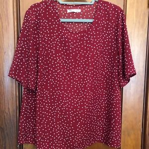 Red/White Polka Dot Blouse